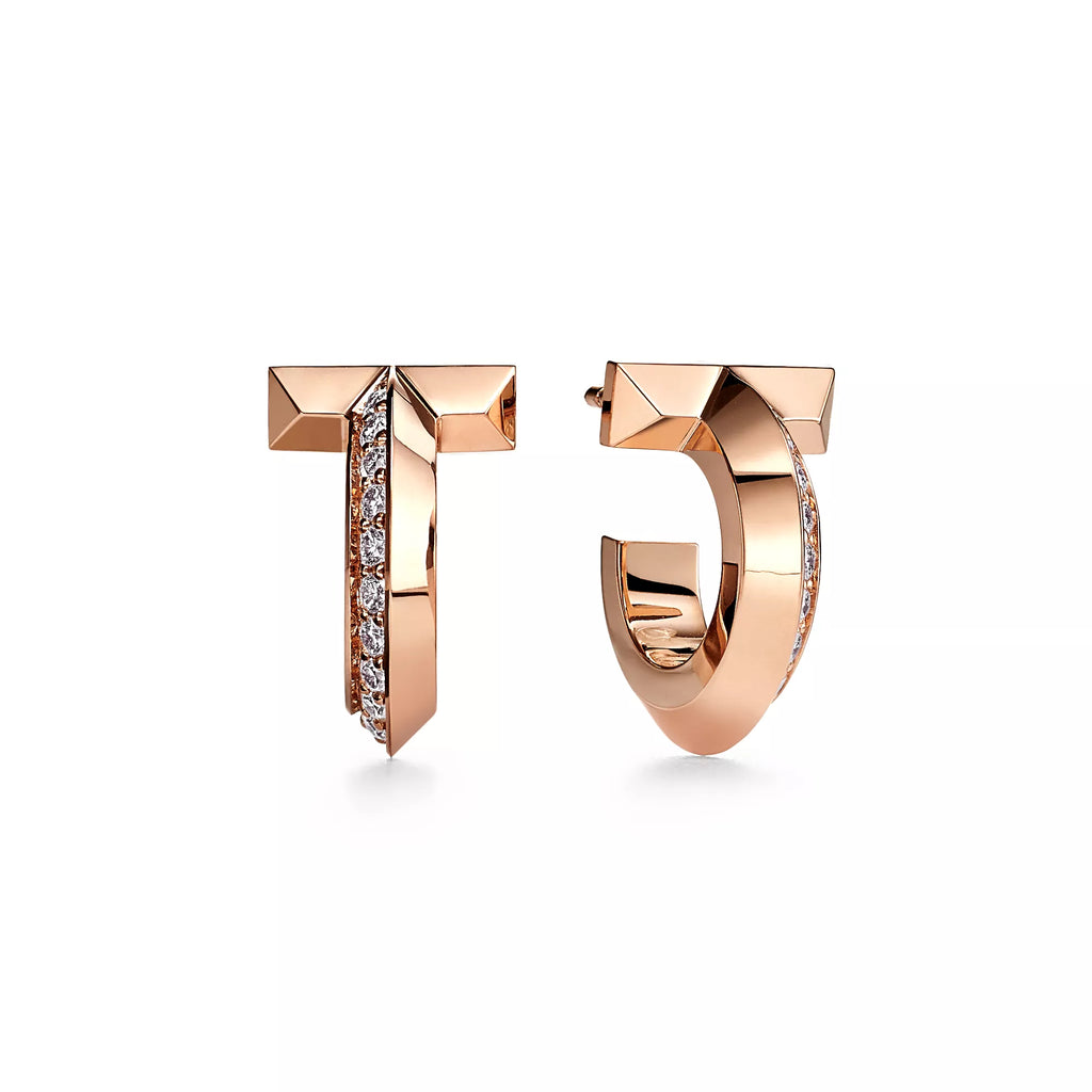 Carave Paris Pavé Geometric Open Hoop Earring
