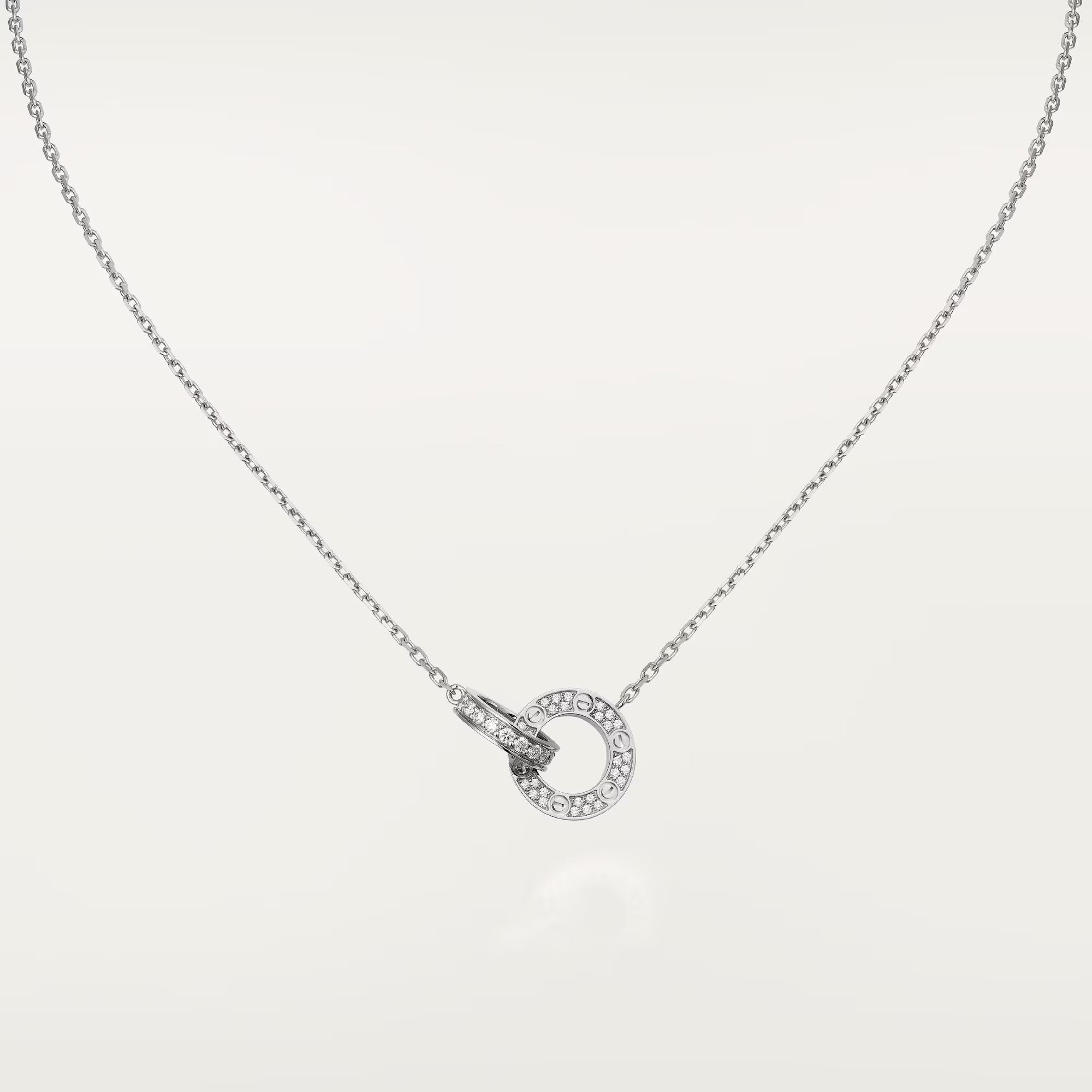 Carave Paris Pavé Interlocking Circle Pendant Necklace