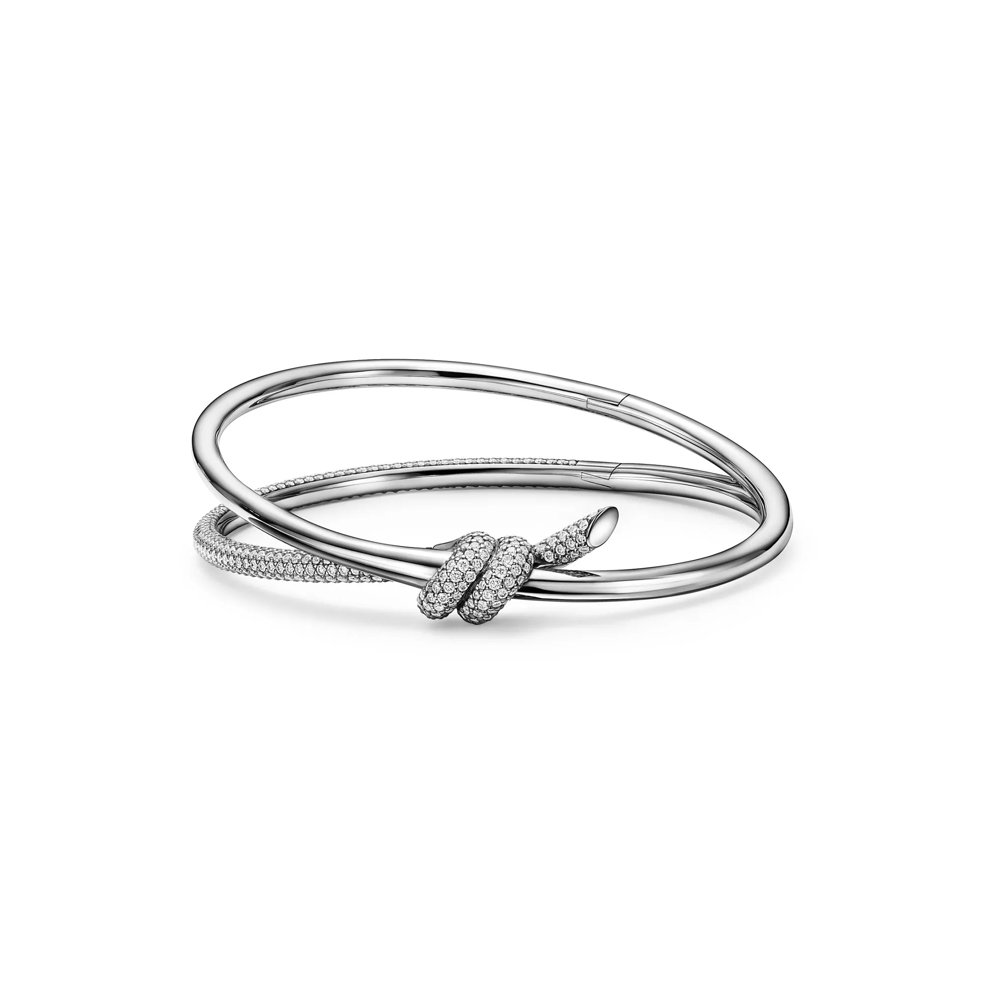 Carave Paris Pavé Knot Bangle Bracelet