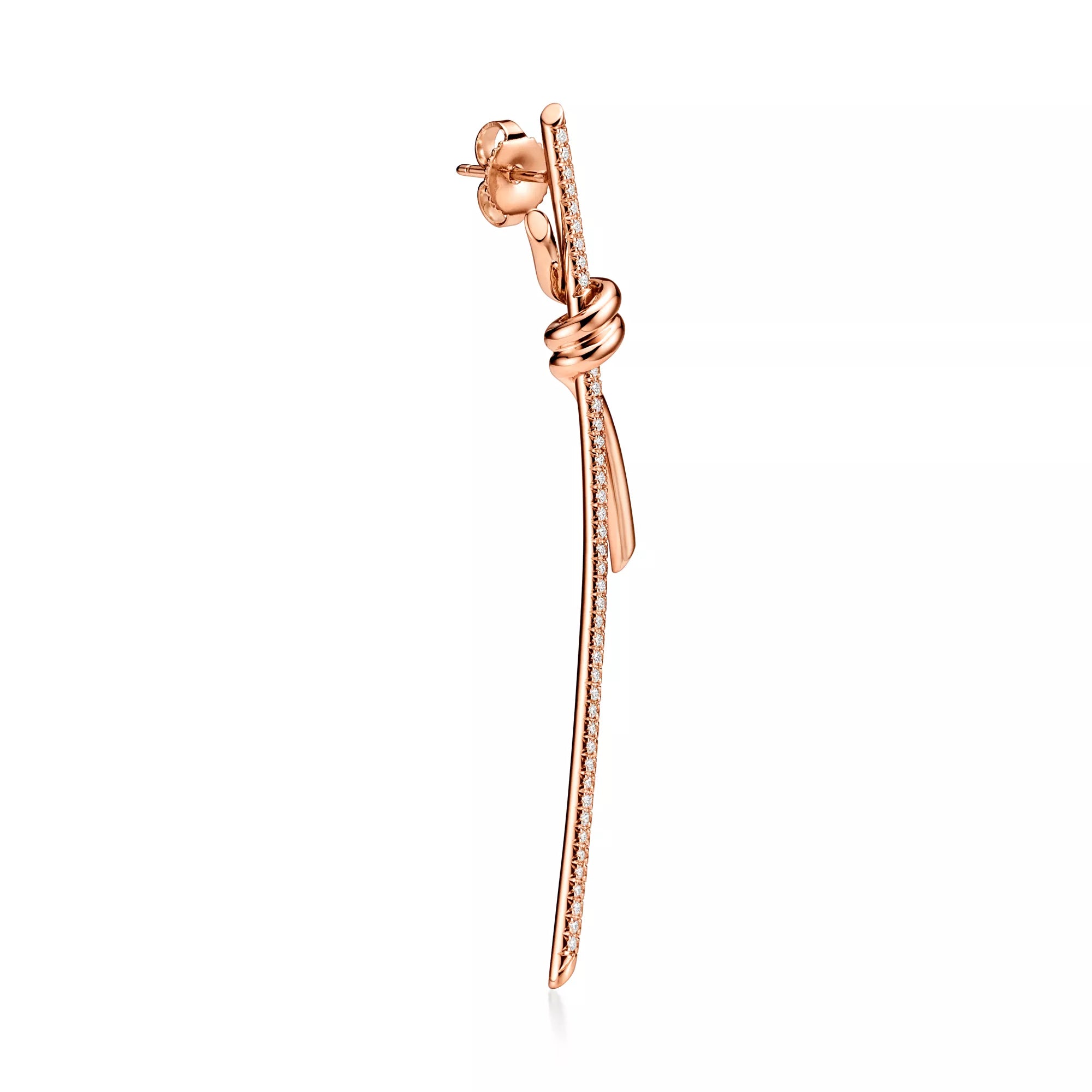 Carave Paris Pavé Knot Drop Earrings