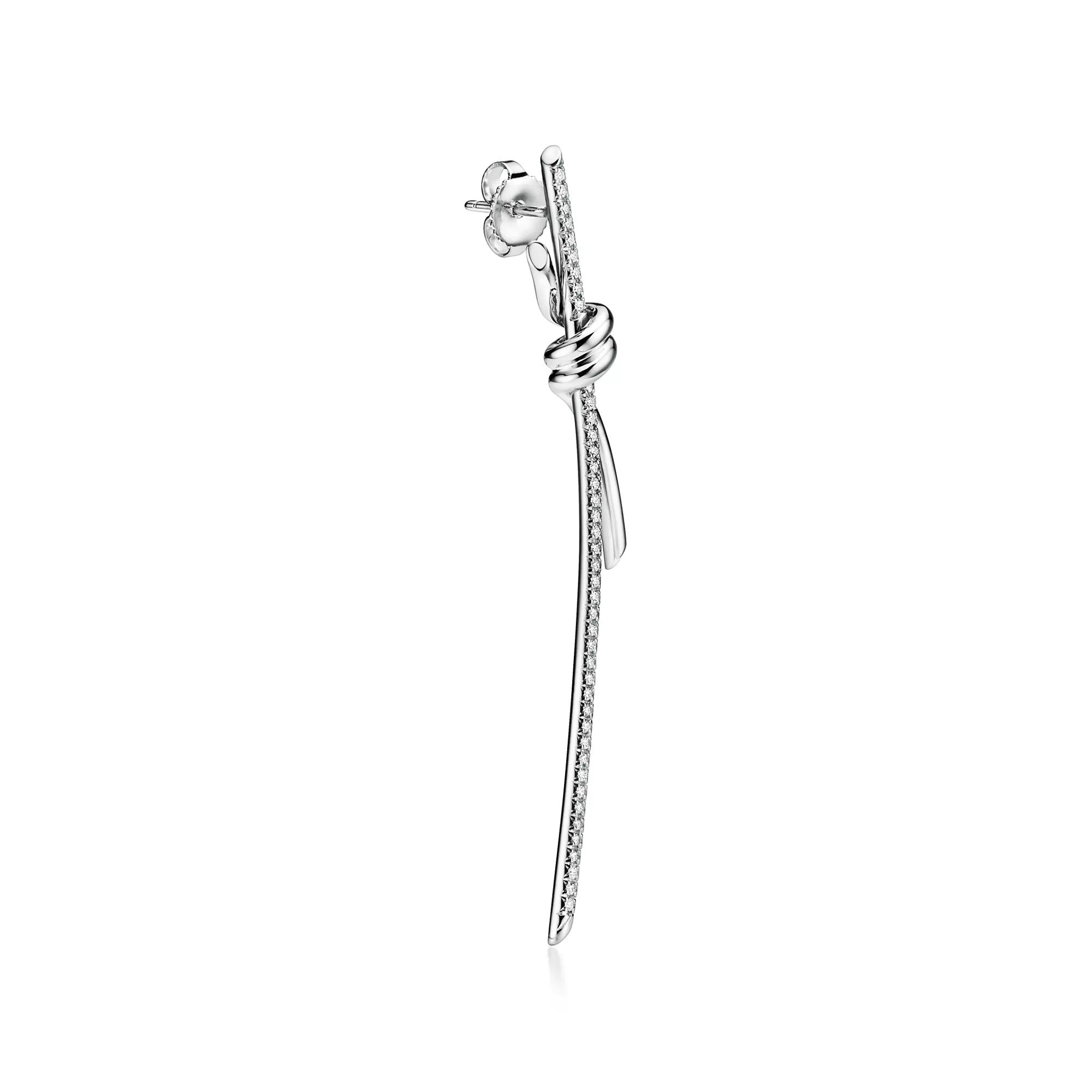 Carave Paris Pavé Knot Drop Earrings