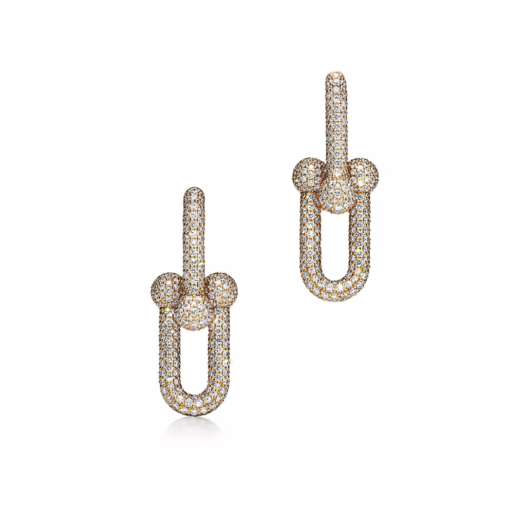Carave Paris Pavé Link Drop Earrings