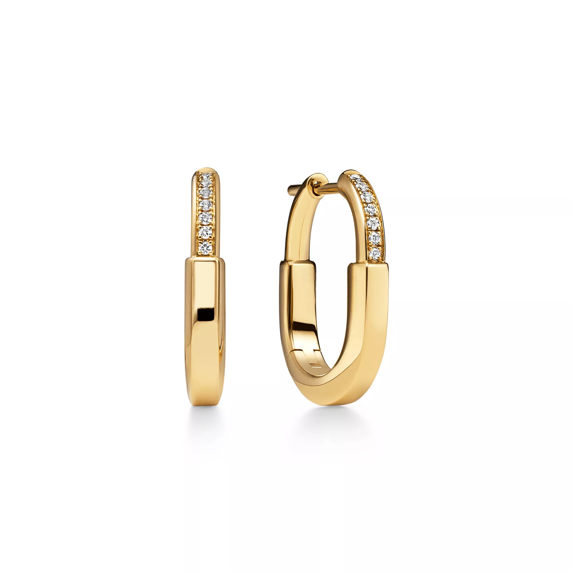 Carave Paris Pavé Rectangular Huggie Hoop Earrings