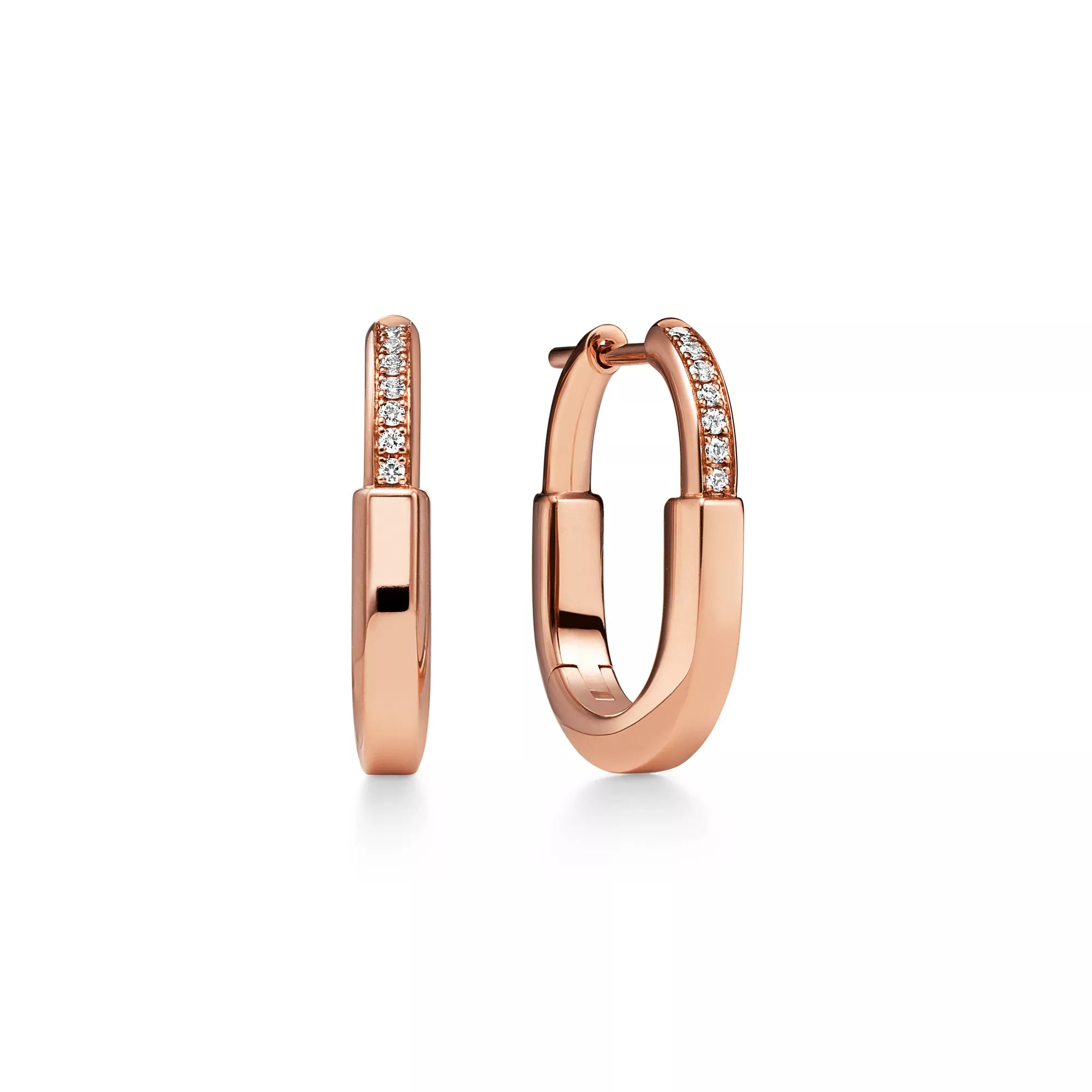 Carave Paris Pavé Rectangular Huggie Hoop Earrings