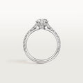 Carave Paris Pavé Round Solitaire Ring