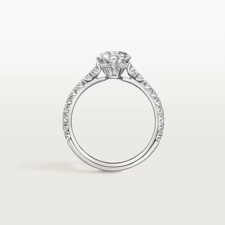 Carave Paris Pavé Round Solitaire Ring