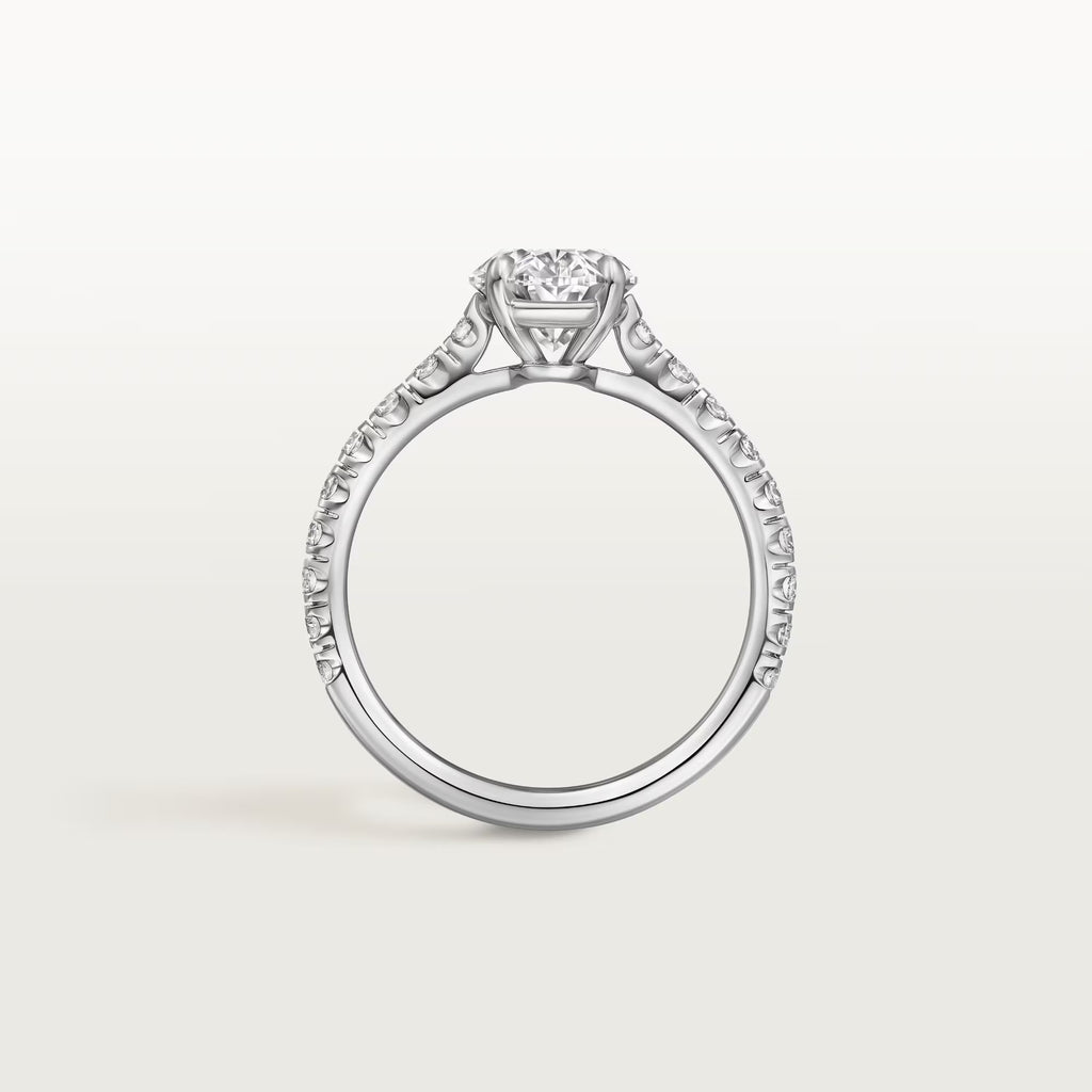 Carave Paris Pavé Round Solitaire Ring