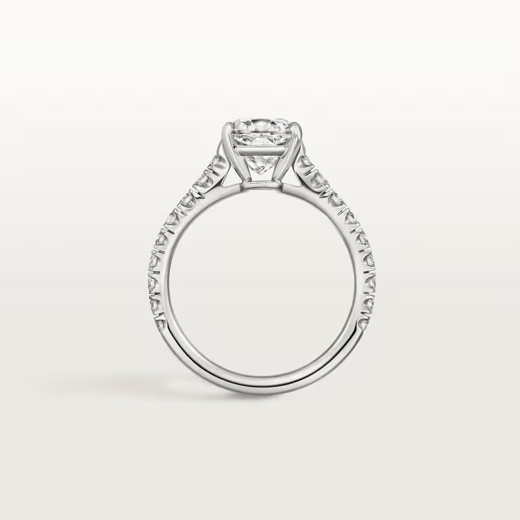 Carave Paris Pavé Round Solitaire Ring
