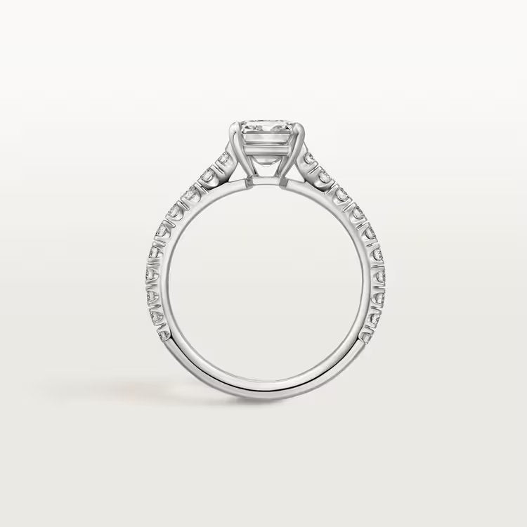 Carave Paris Pavé Round Solitaire Ring