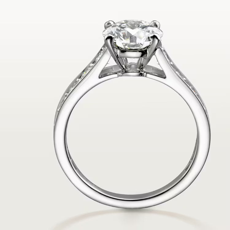 Carave Paris Pavé Round Solitaire Ring