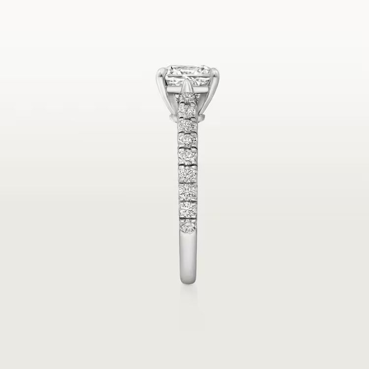 Carave Paris Pavé Round Solitaire Ring