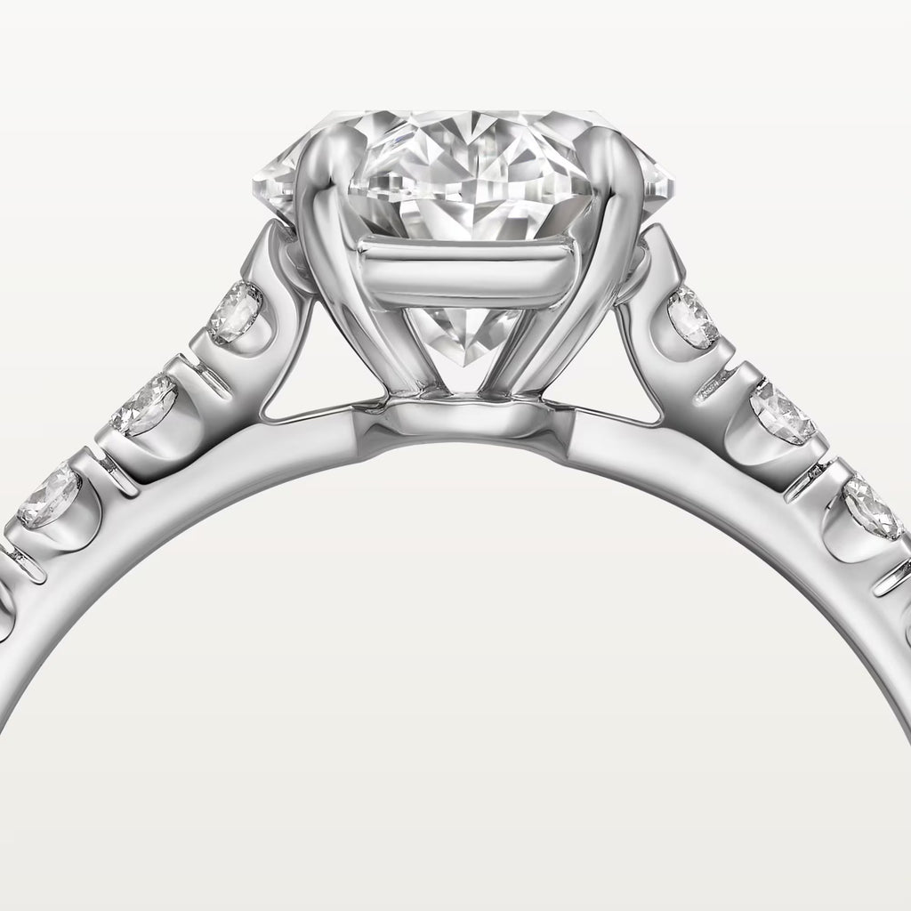 Carave Paris Pavé Round Solitaire Ring