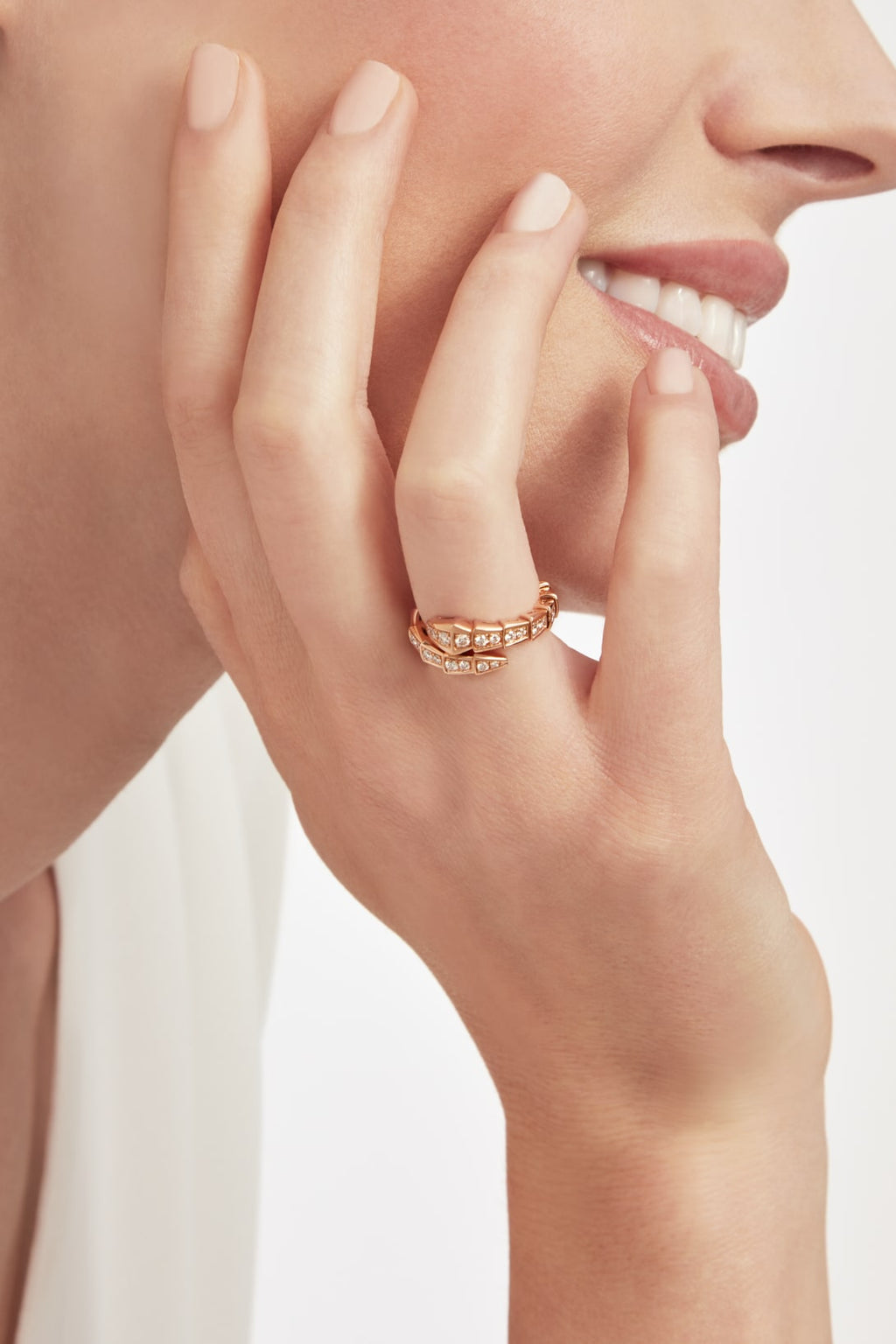 Carave Paris Pavé Serpentine Wrap Band Ring
