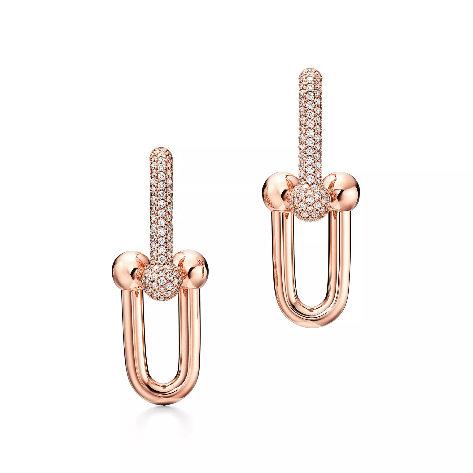 Carave Paris Pavé Sphere Link Hoop Earring
