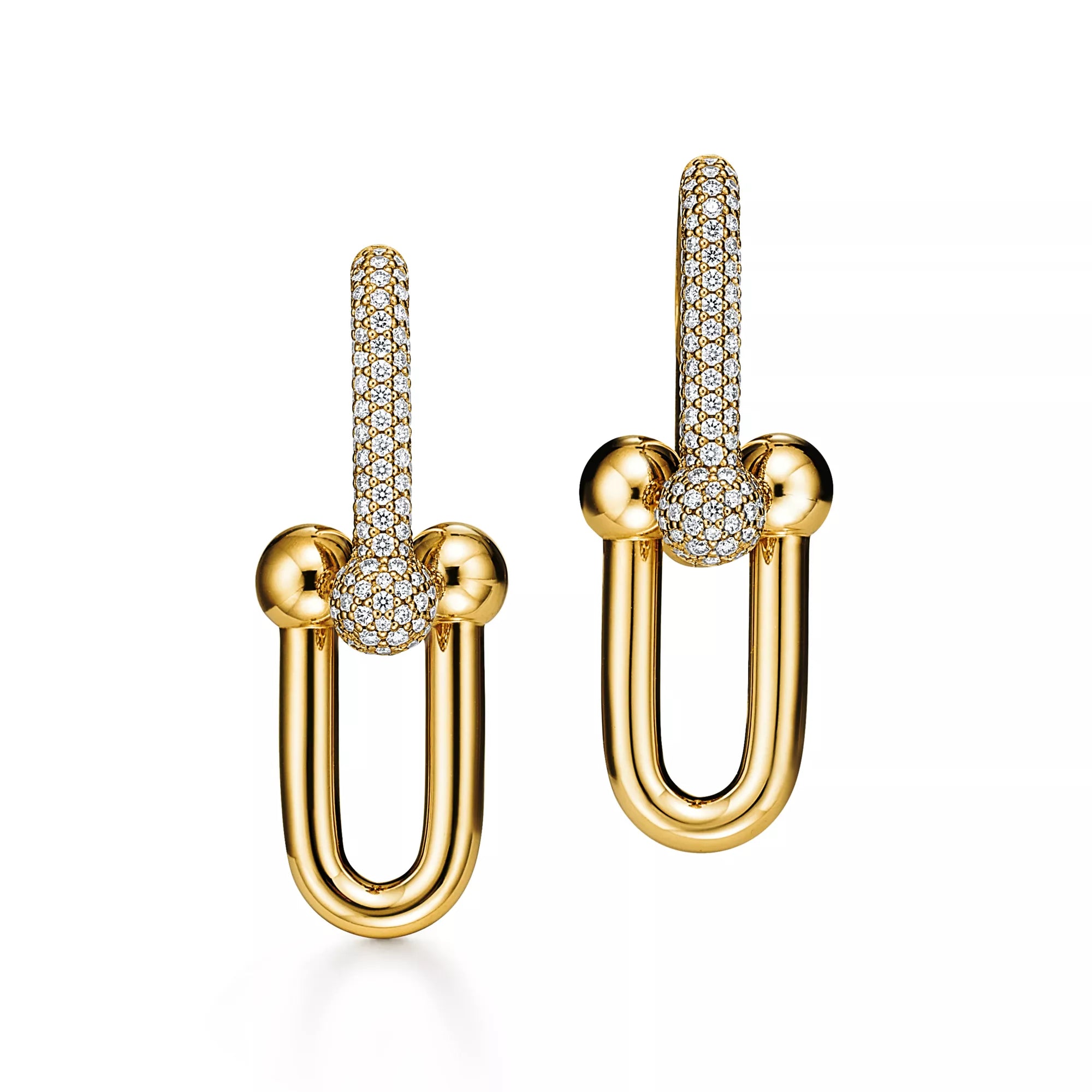 Carave Paris Pavé Sphere Link Hoop Earring