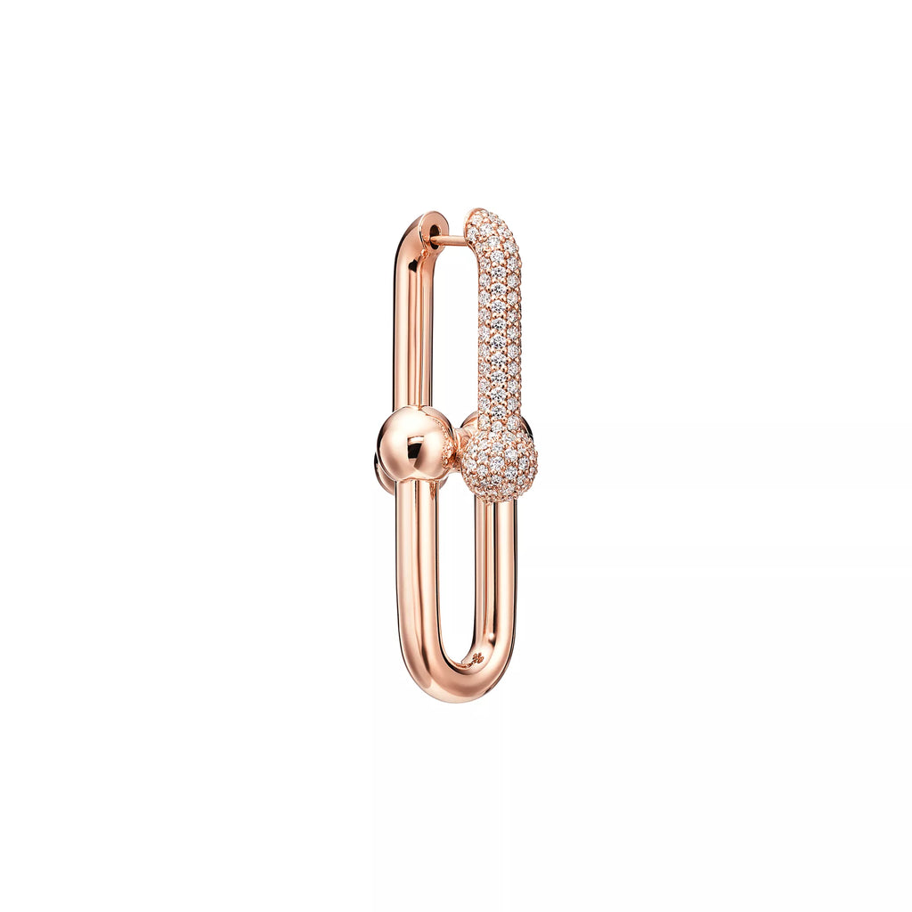 Carave Paris Pavé Sphere Link Hoop Earring