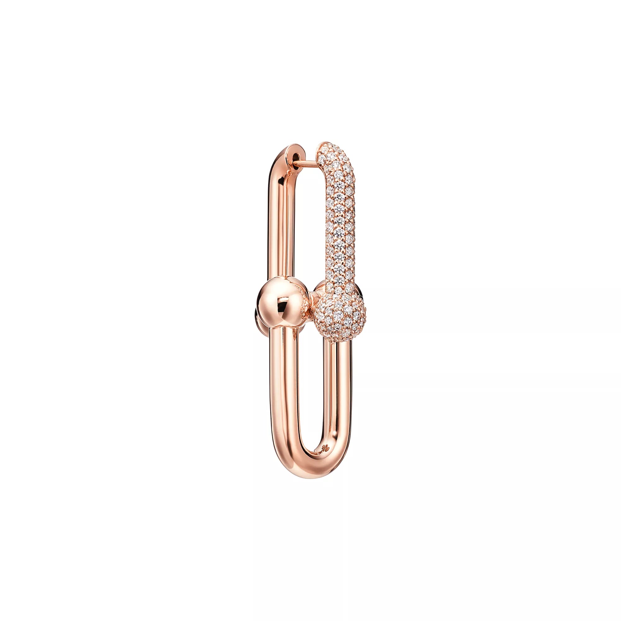 Carave Paris Pavé Sphere Link Hoop Earring