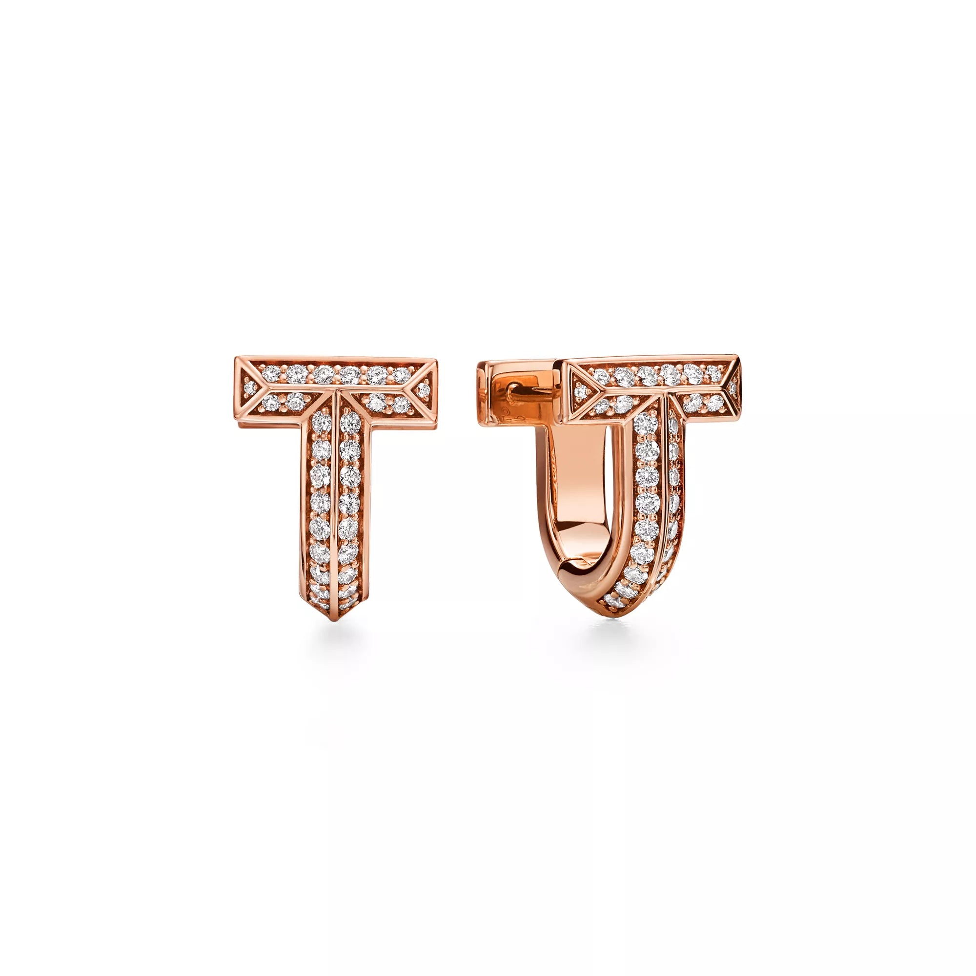 Carave Paris Pavé T-Shape Huggie Earring