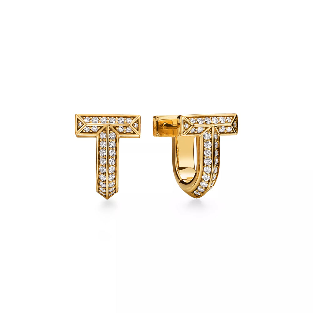 Carave Paris Pavé T-Shape Huggie Earring