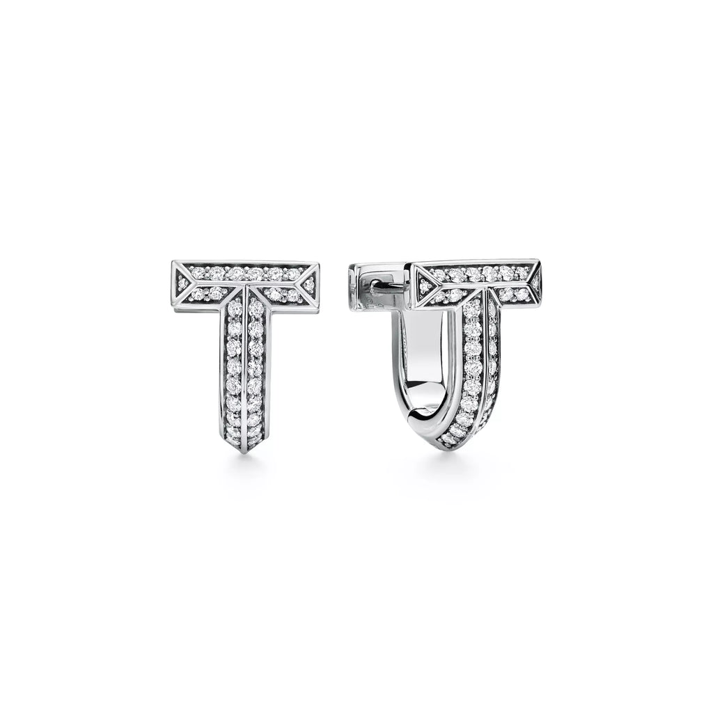 Carave Paris Pavé T-Shape Huggie Earring