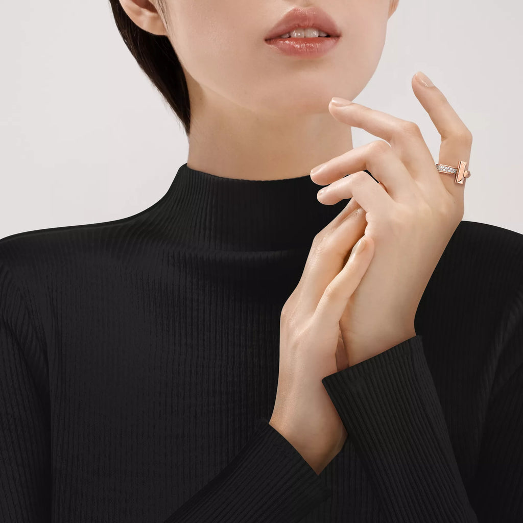 Carave Paris Pavé T Wrap Diamond Ring