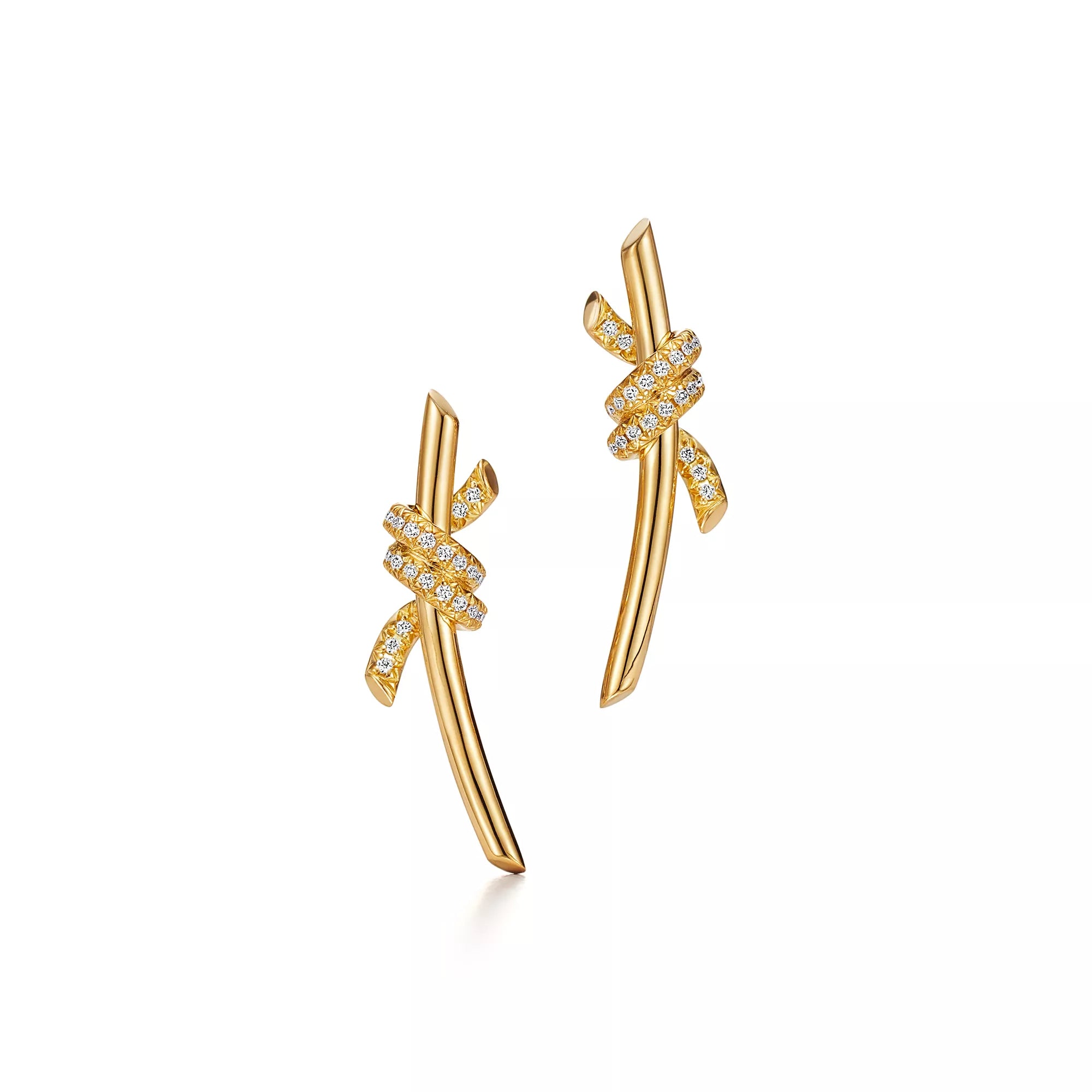 Carave Paris Pavé Wrap Bar Drop Earrings