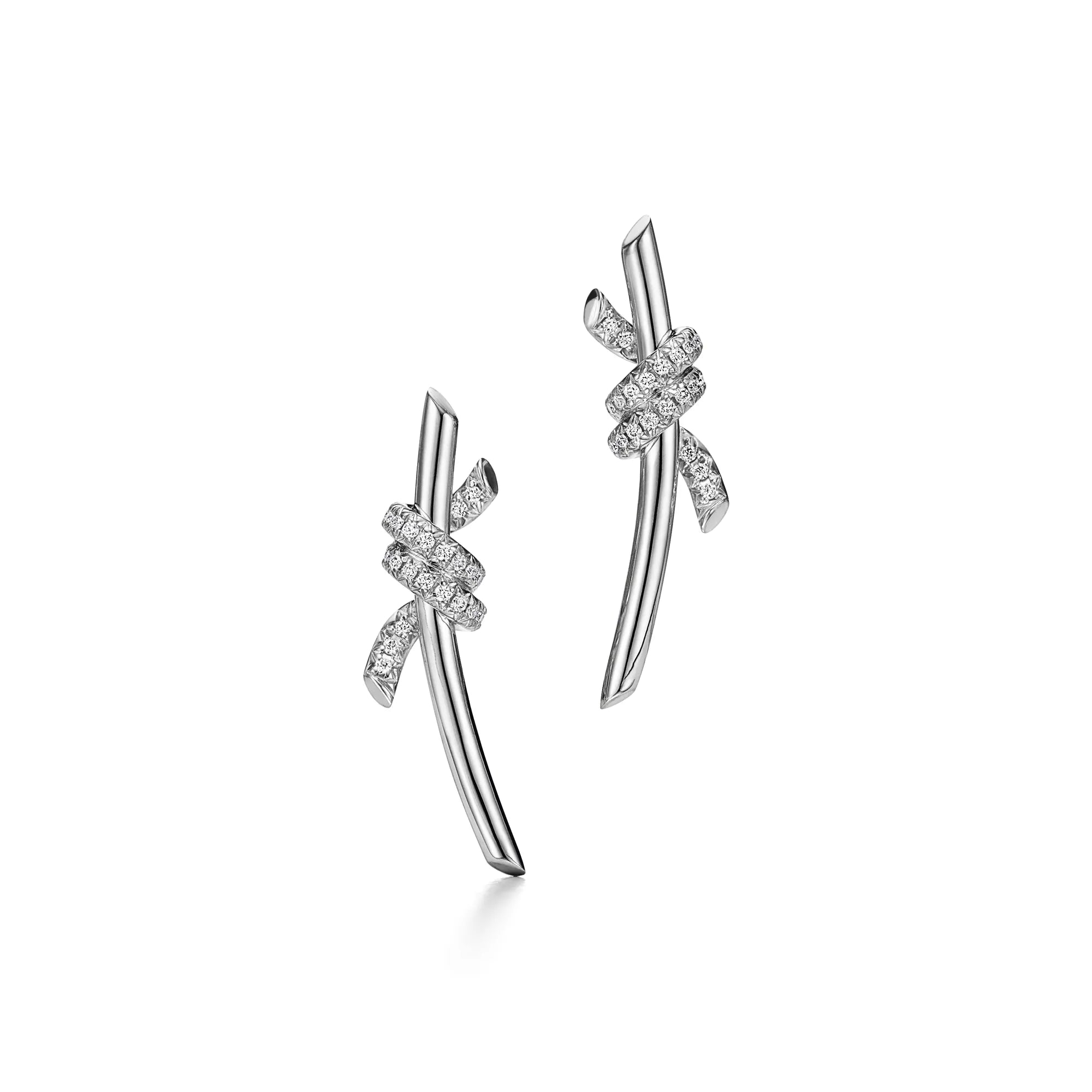 Carave Paris Pavé Wrap Bar Drop Earrings