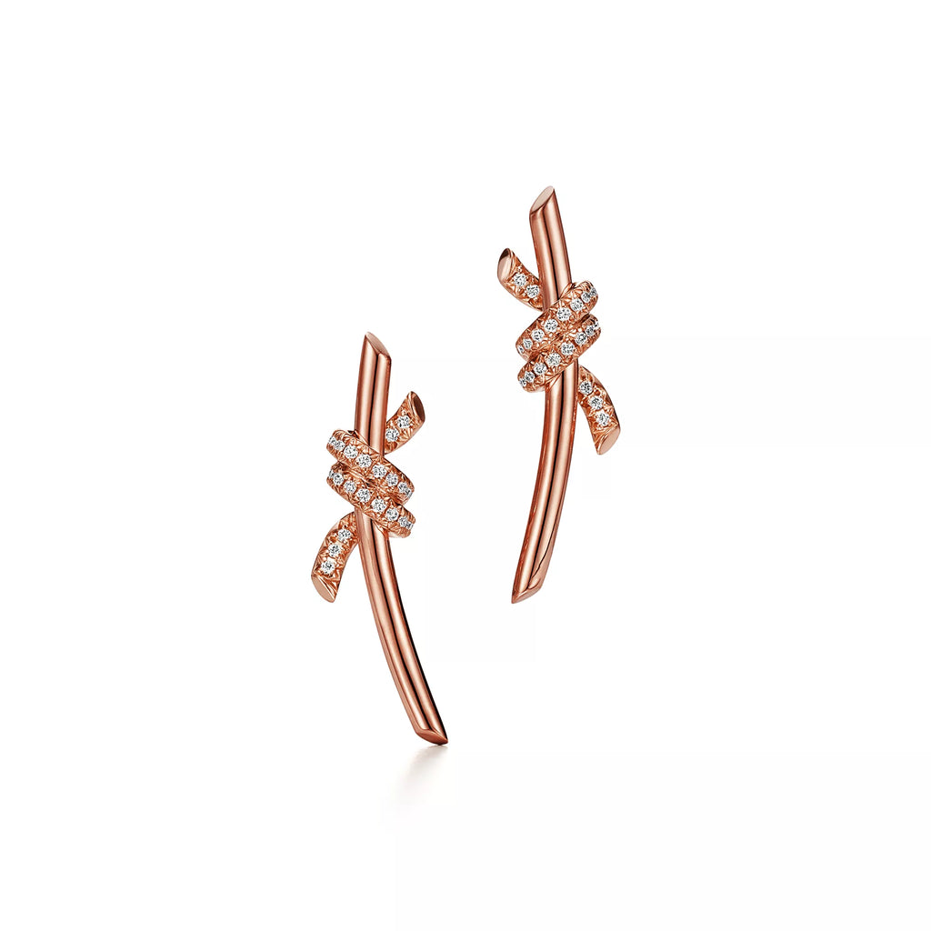 Carave Paris Pavé Wrap Bar Drop Earrings