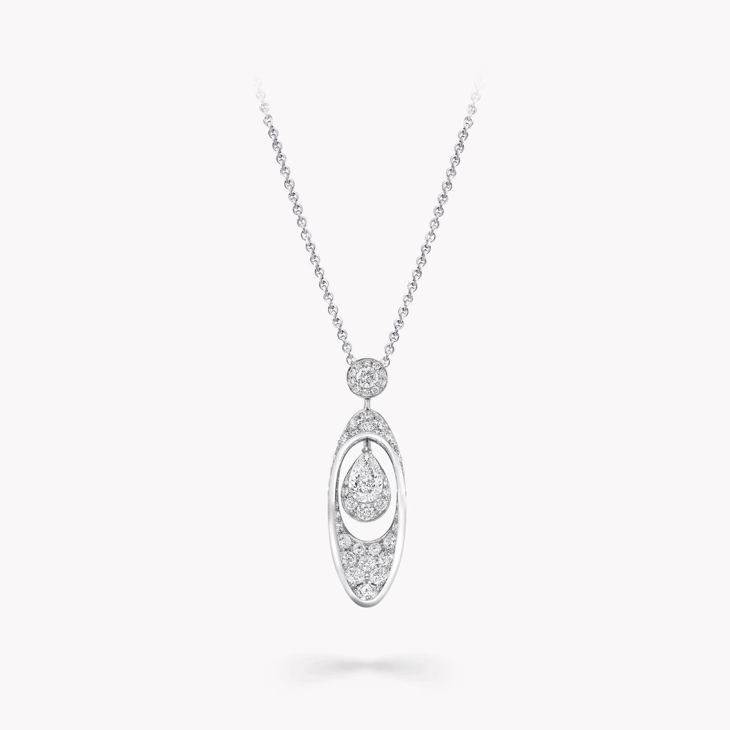 Carave Paris Pear Diamond Drop Pendant Necklace