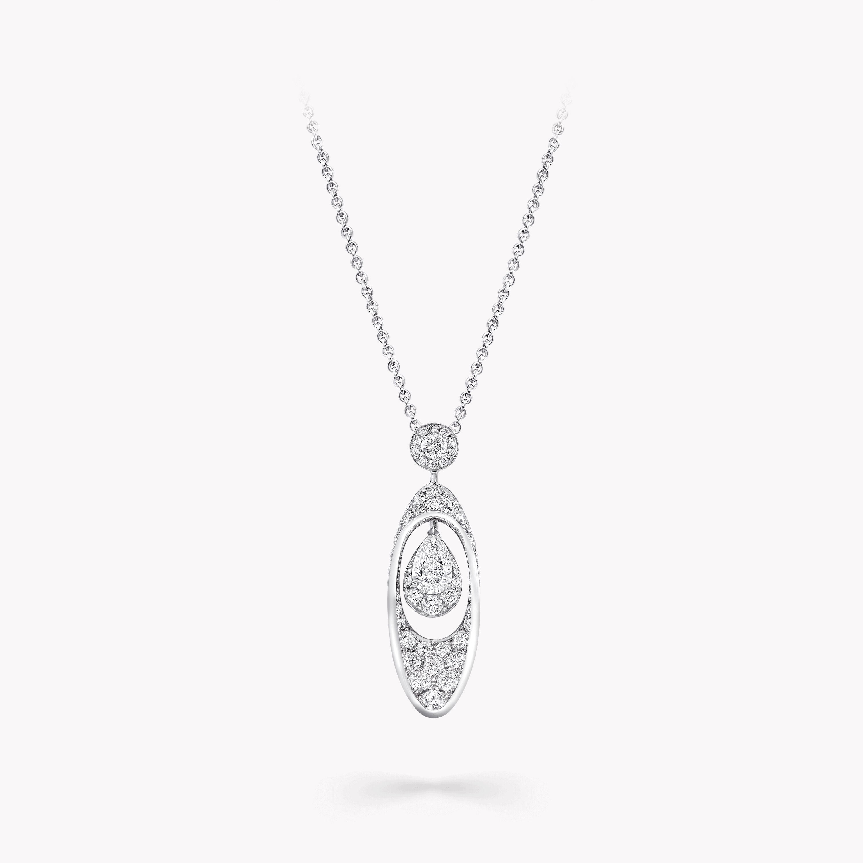 Carave Paris Pear Diamond Drop Pendant Necklace