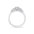 Carave Paris Pear Shaped Cluster Diamond Engagement Ring