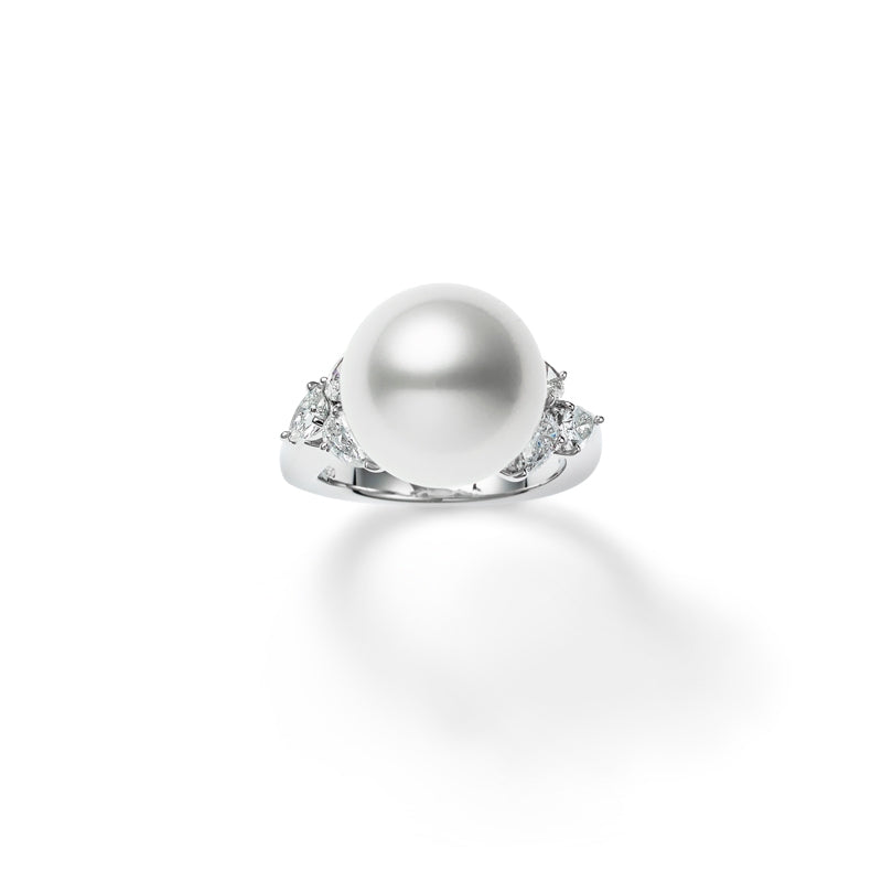 Carave Paris South Sea Pearl & Diamond Cluster Ring