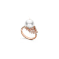 Carave Paris Pearl Floral Pavé Ring
