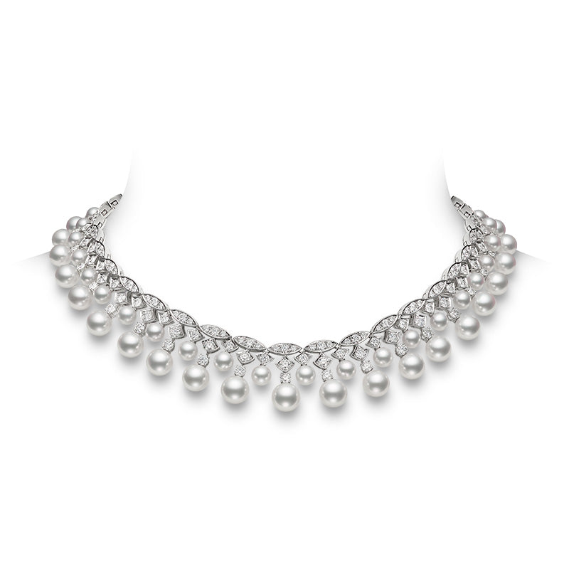 Carave Paris Pearl Fringe Vine Necklace