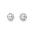 Carave Paris Pearl Halo Stud Earrings