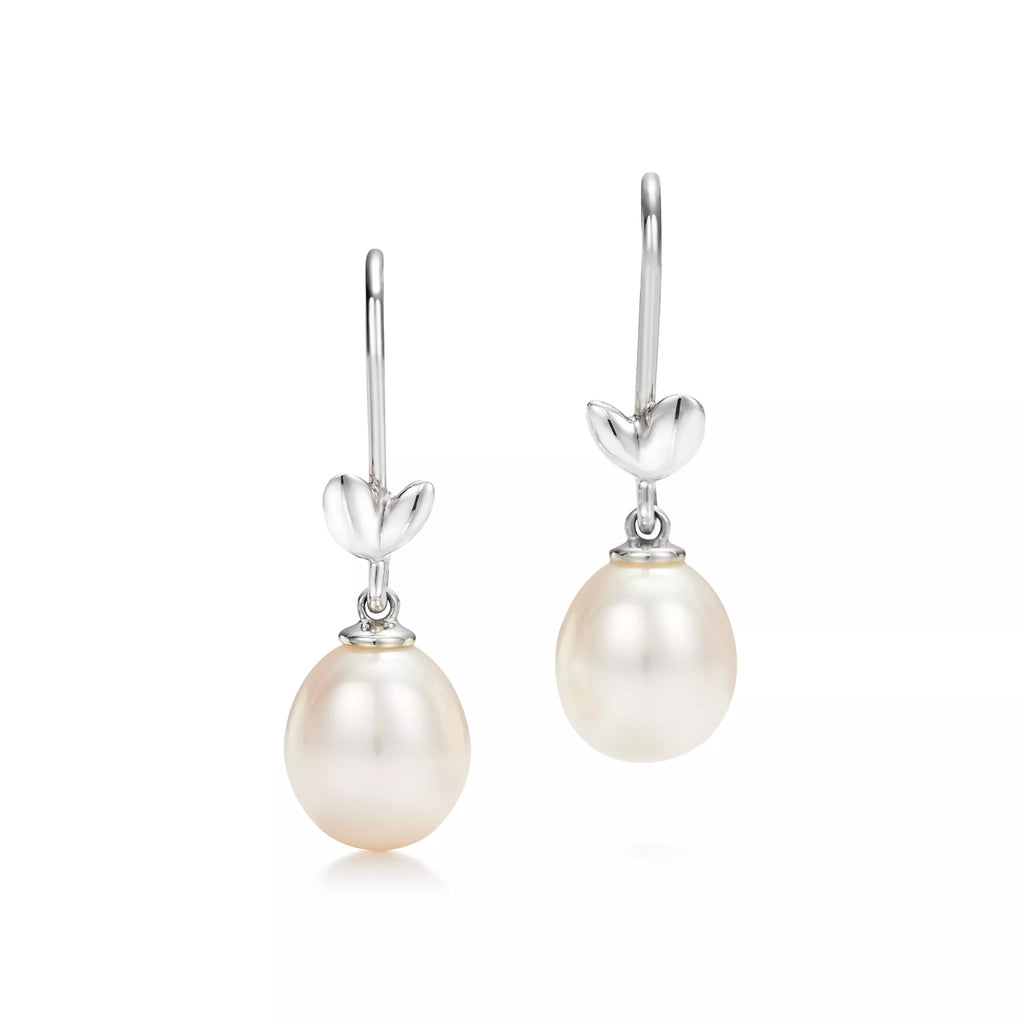 Carave Paris Pearl Heart Drop Earrings