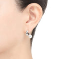 Carave Paris Pearl Huggie Hoop Earrings