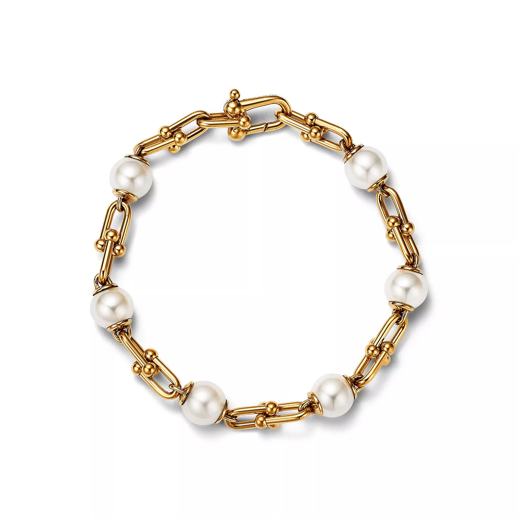 Carave Paris Pearl Link Gold Bracelet
