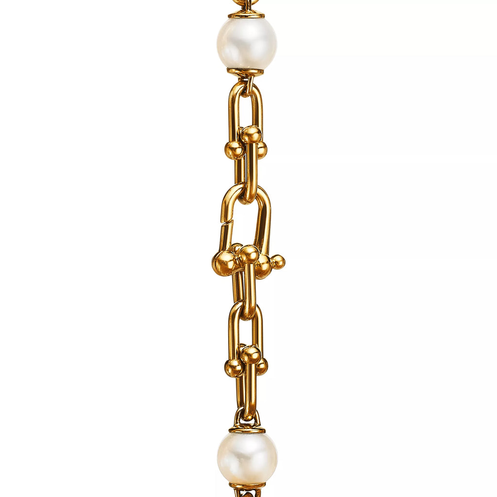 Carave Paris Pearl Link Gold Bracelet