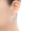 Carave Paris Pearl Open Hoop Earrings