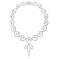 Carave Paris Pearl Ribbon Link Necklace