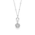 Carave Paris Pearl Sparkle Cluster Drop Necklace