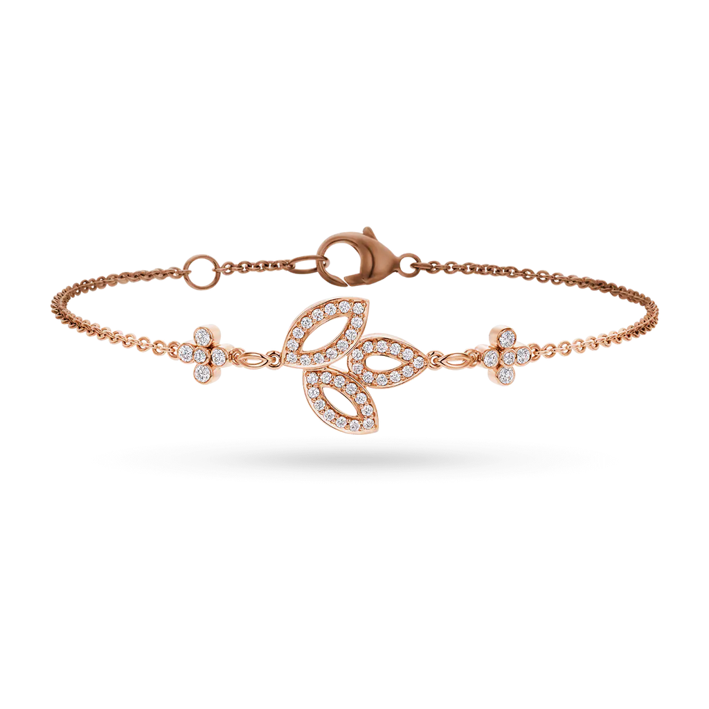 Carave Paris Lily Floral Diamond Bracelet