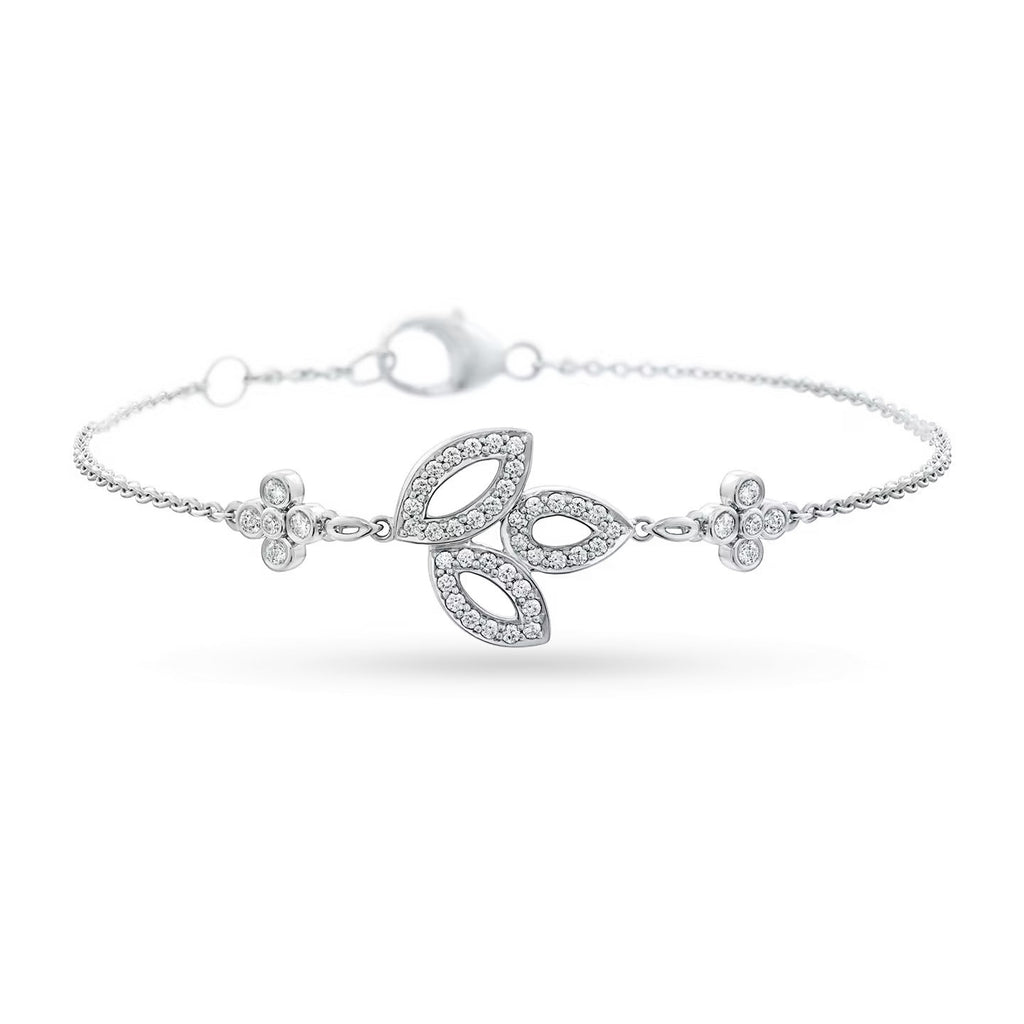 Carave Paris Lily Floral Diamond Bracelet