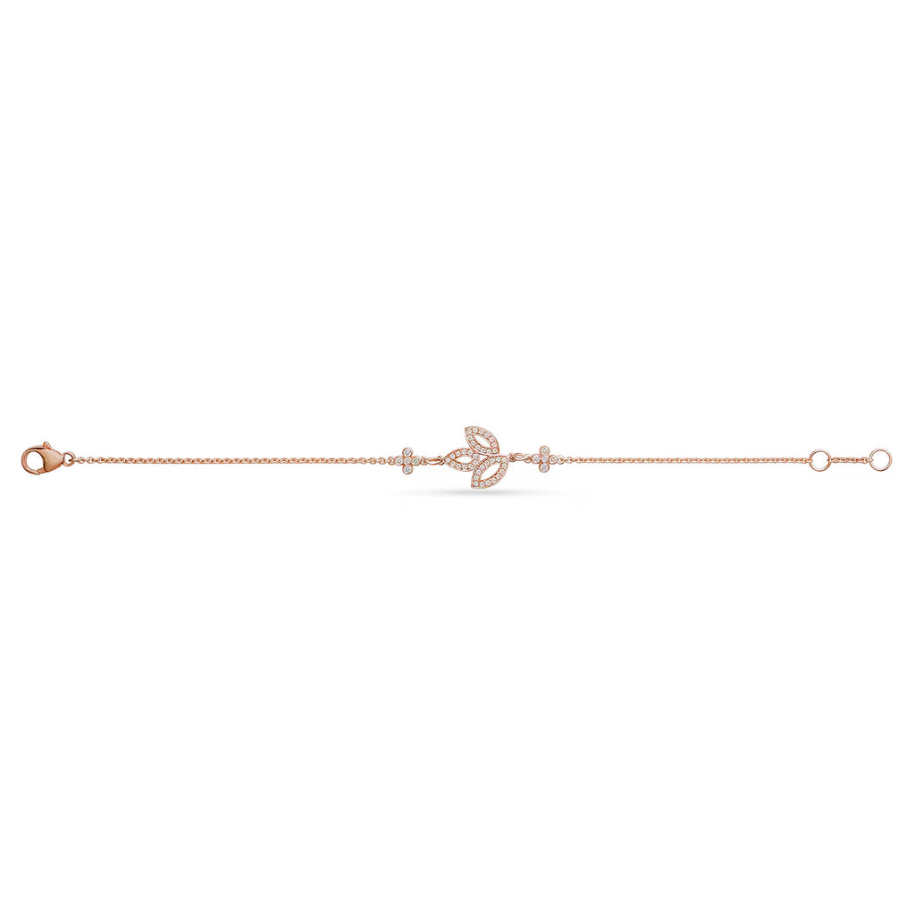 Carave Paris Lily Floral Diamond Bracelet