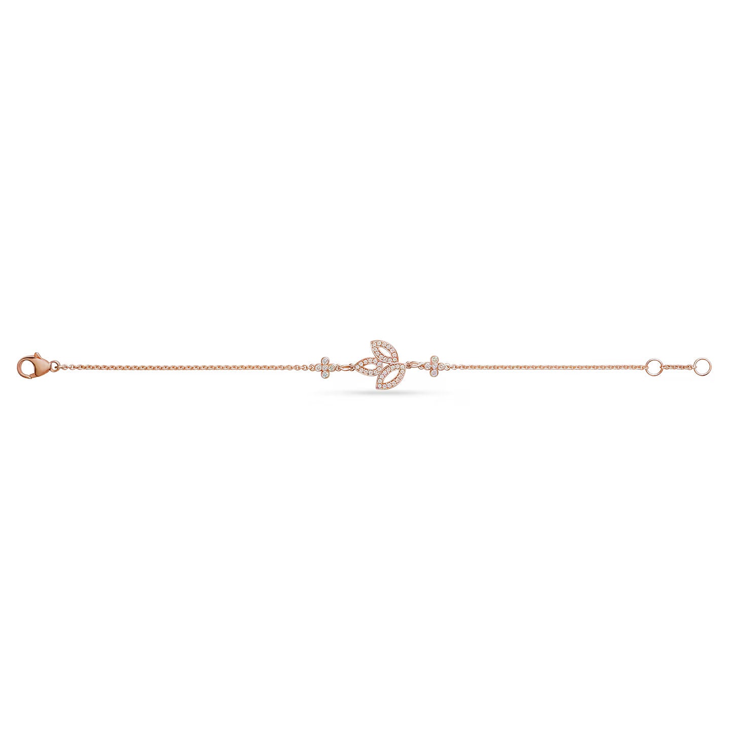 Carave Paris Lily Floral Diamond Bracelet