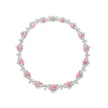 Carave Paris Pink Gem Floral Necklace