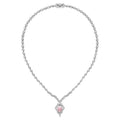 Carave Paris Pink Gem Vintage Pendant Necklace