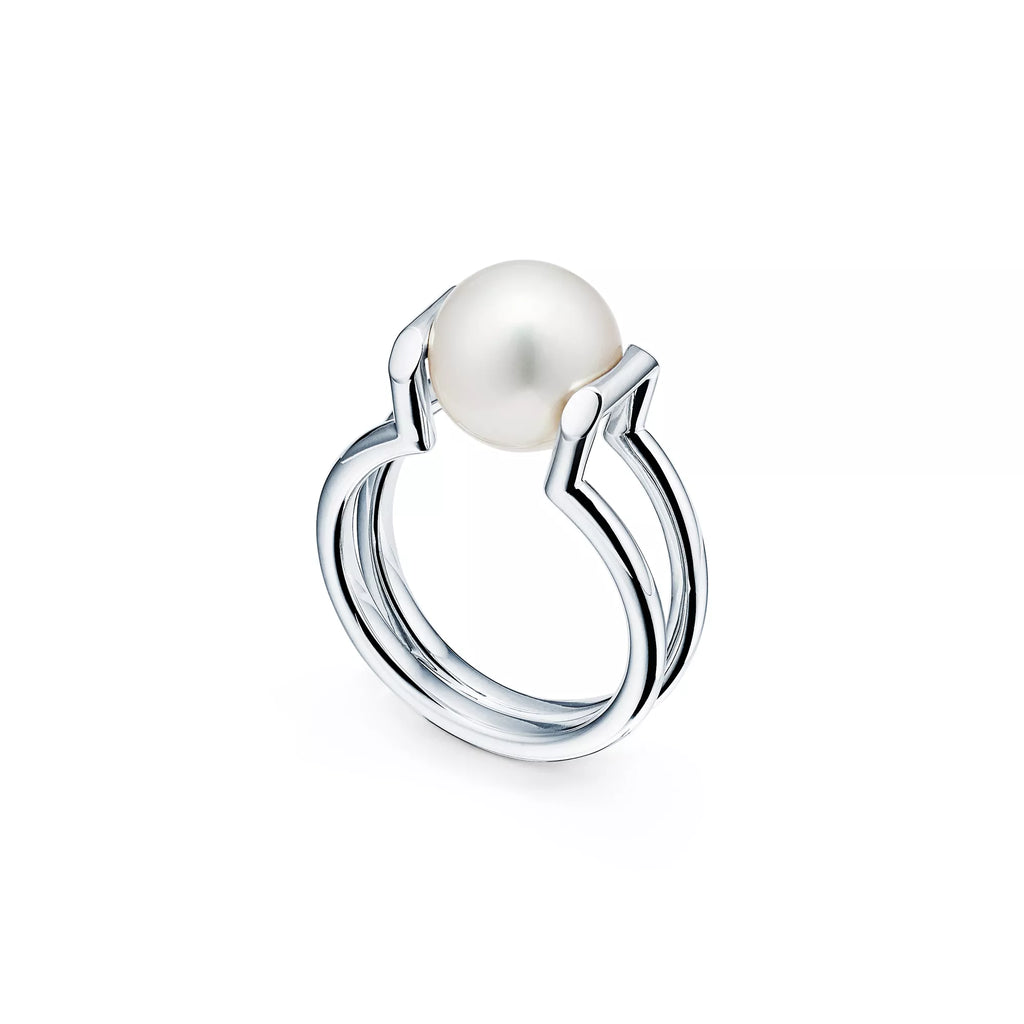 Carave Paris Modern Pearl Sculptural Ring