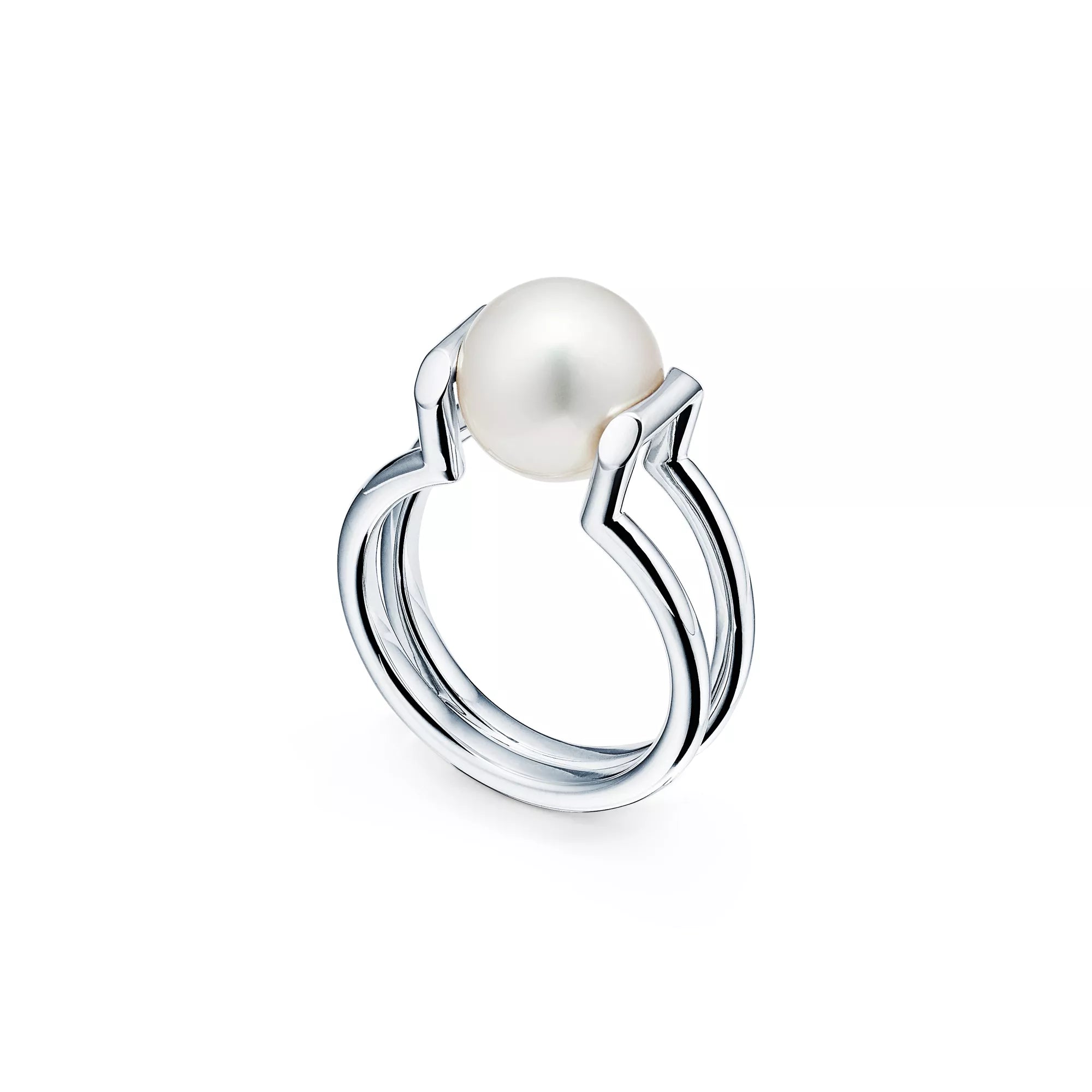 Carave Paris Modern Pearl Sculptural Ring